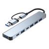 Dual-Head 7-in-1 USB-C Hub with USB3.0 Multifunction Splitter