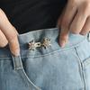 4 Pairs Star Jeans Button Pins No Sewing Required Trousers Waist Tightener Waist Buckles Trouser Button Pins