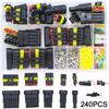 1/2/3/4 Pin Waterproof Connector Kit 300V 12V Waterproof Design Wire Harness Plug Male And Female Pair