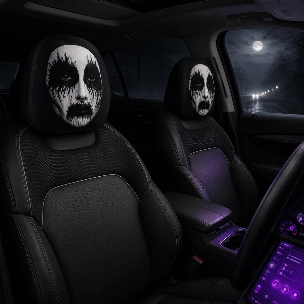 Cool Decorations Car Headrest Covers Exaggerated Car Seat Headcover  Journey Must-Have