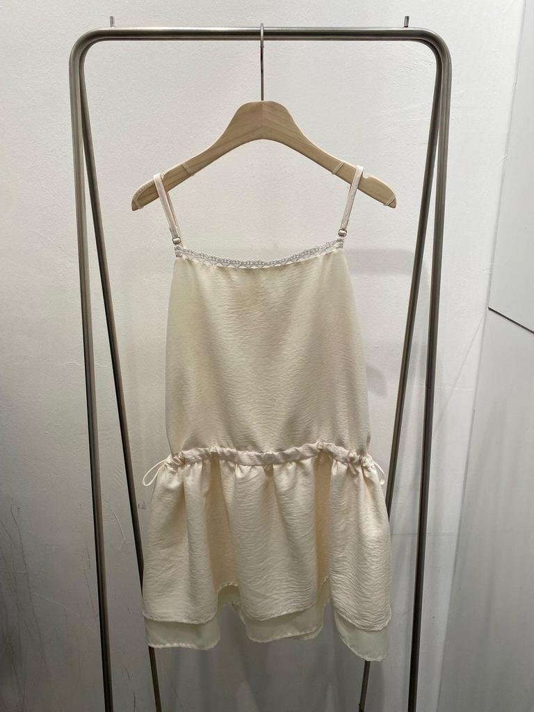 Lace Trim Bustier Mini Dress 3COLOR