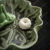 Ceramic Incense Holder Frog Incense Burner Indoor Incense Burner Aromatherapy Ornament