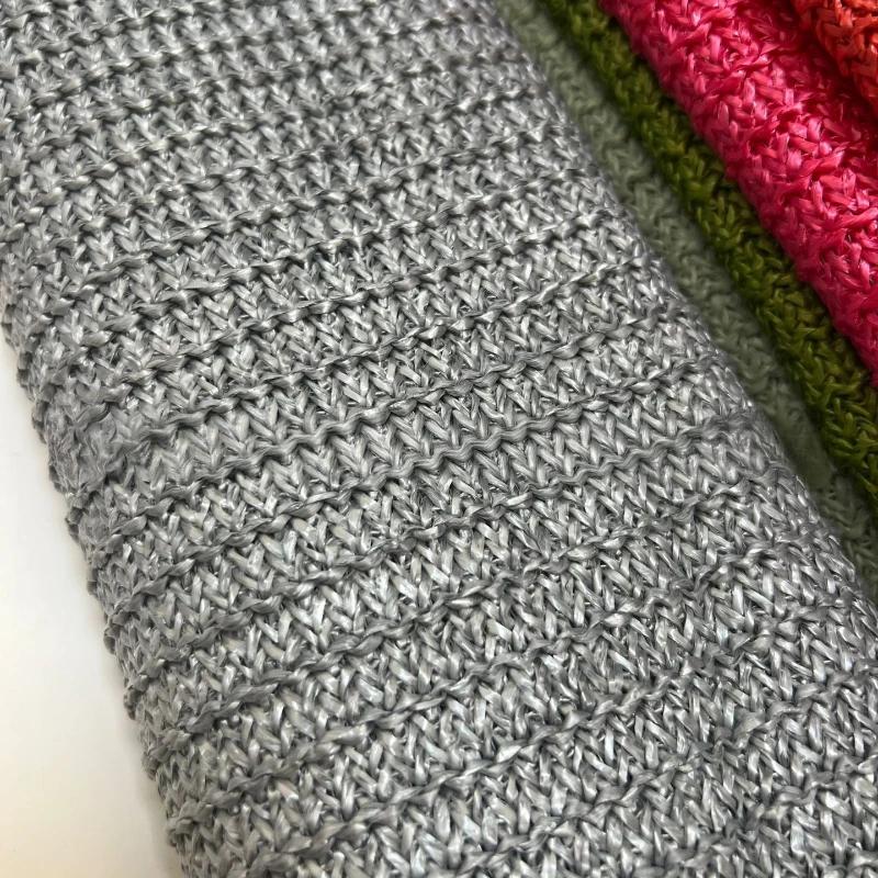 1 Yard PP Raffia Gewebter Stoff Atmungsaktiv Umweltfreundlich PP Stroh Handstrickmaterial Handgefertigt DIY Strand Stroh Handtaschenmaterial