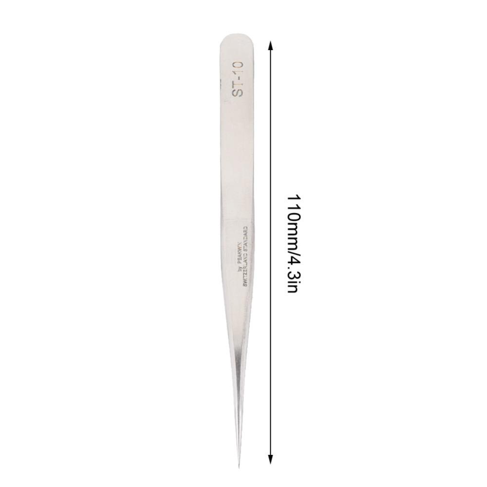 Stainless Steel Material Precision Tweezers Silver Color Various specifications Watch Repair Tweezers Lash Extension Tweezers
