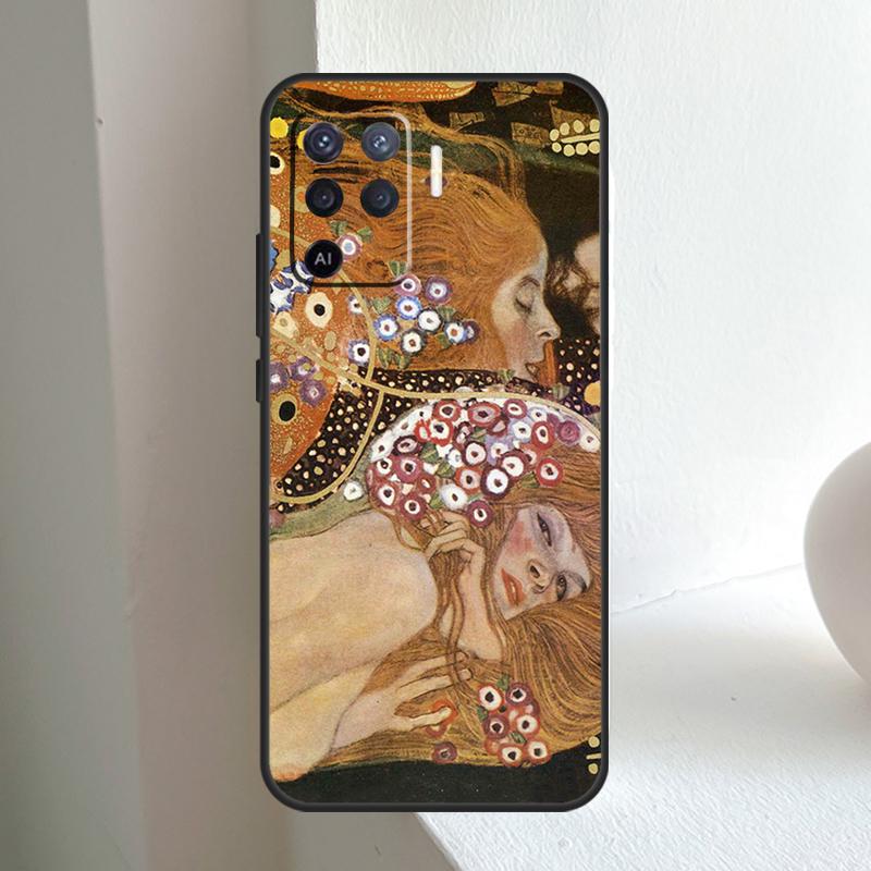Kiss by Gustav Klimt For OPPO A74 A54 A94 A17 A57 A15 A16 A76 A96 A18 A38 A58 A78 A98 A40 A60 A80 A5 A6 Pro Case