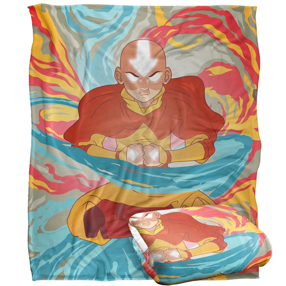 Avatar: The Last Airbender Silky Aang Supersoft Blanket