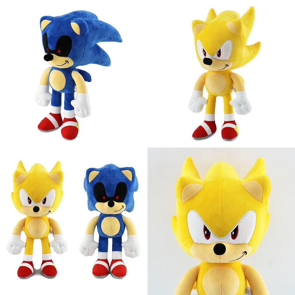 30cm Super Soft Sonic Shadow The Hedgehog Plush Dolls For Kids And Adults