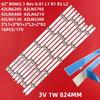 Tira de Retroiluminação LED Para 42LN5400 42LN5700 42LA6130 42LA6200 42LP560H 42LA6204 42LN549C 42'' ROW2.1 Rev0.0 1 L1 R1 L2 R2