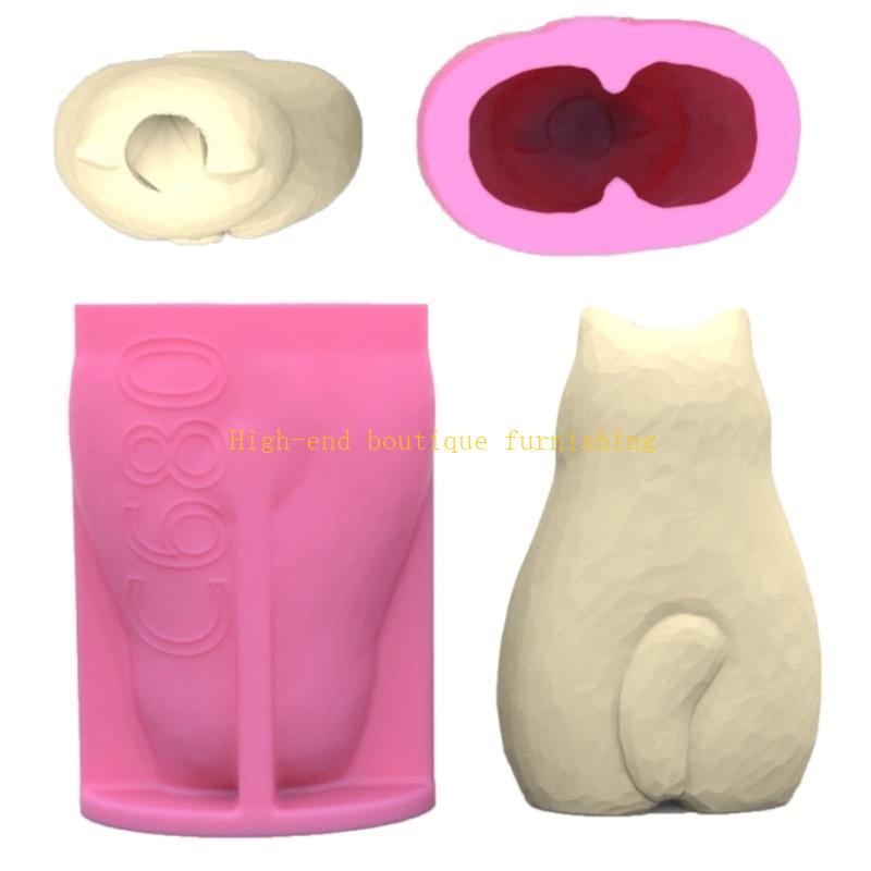  Silicones Mould Animal Vase Molds Bear Flower Pots Resins Molds DIY Concrete Molds Cats Succulents Castings Mould