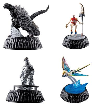 Godzilla HG D+ Godzilla 07 [set de 4 tipos] (completo completo)] Juguete cápsula Gacha Gacha