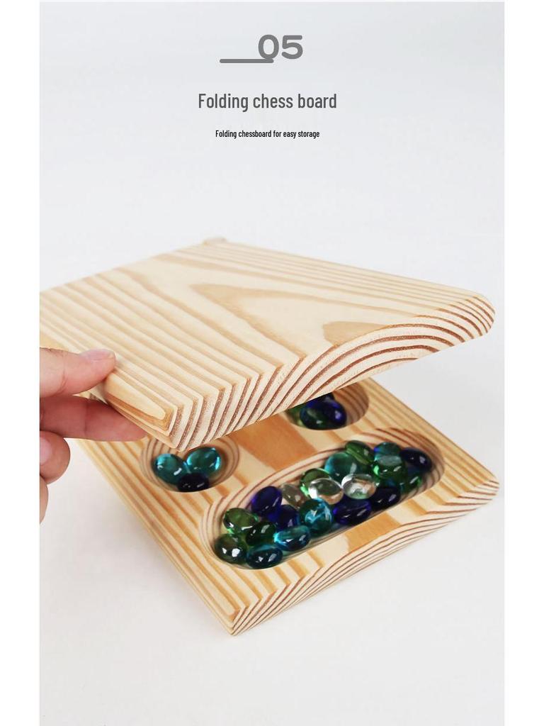 African Gem Wooden Puzzle Game: Large Pieces for Logical Thinking & Parent-Child Interaction
