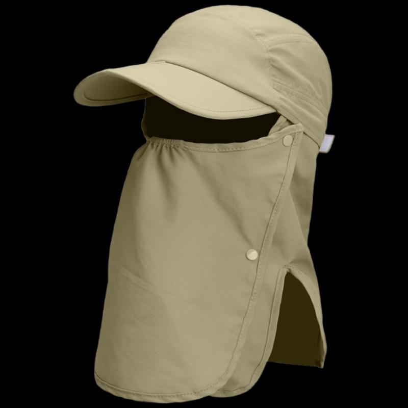 Unisex UPF50+ Sun Protection Cycling Cap with Detachable Neck & Face Mask
