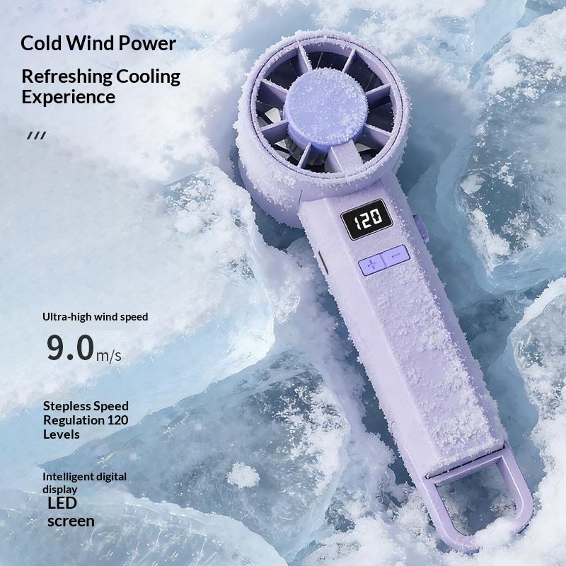 1 Set 120 Speed Usb Rechargeable Portable Mini Handheld Fans Folding Style High-Speed Cooling Fan For Travel Camping Outdoor