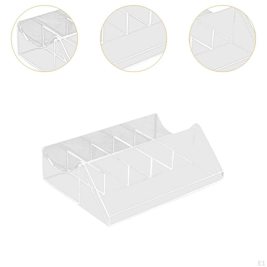 Organizador de cinto Rack suave para gaveta Suporte transparente Loja Guarda-roupa