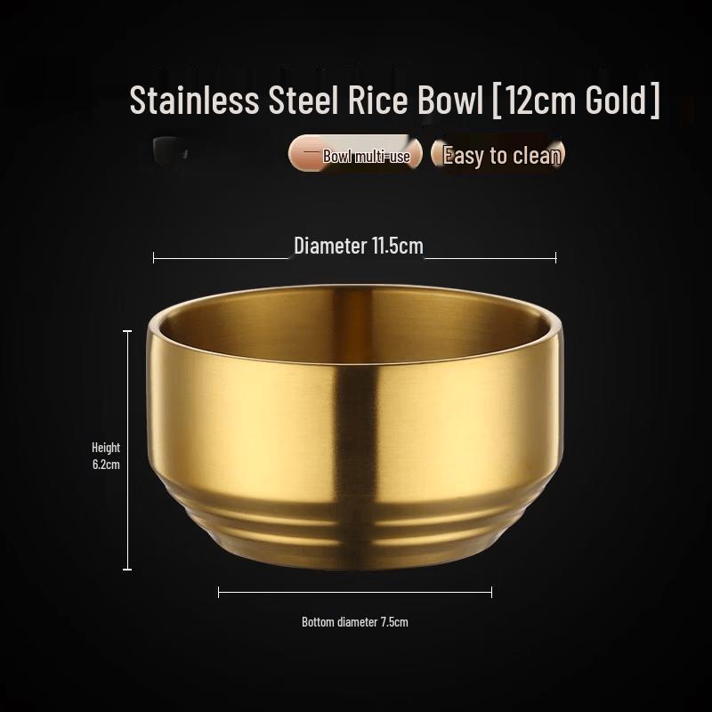 

ZISIZ Stainless Steel 3-Compartment Serving Bowl