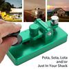 PUTIKEEG Morse Code CW Amateur Radio CW Morse Code Telephone Key Morse Code Practice Aluminum Alloy Morse Code Practice Key Key, Paddle, Device,