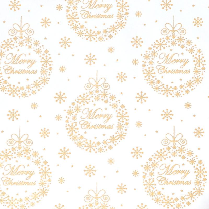 17" X 118" Wrapping Paper Roll Metallic Gold Foil White Wrapping Paper with Christmas Tree Design Gift Wrap for Xmas Holiday New