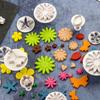 10pcs Biscuit Spring Printing Press Mold Flower Geometric Patterns Classic Biscuit Decoration Tools Kitchen Baking Accessories
