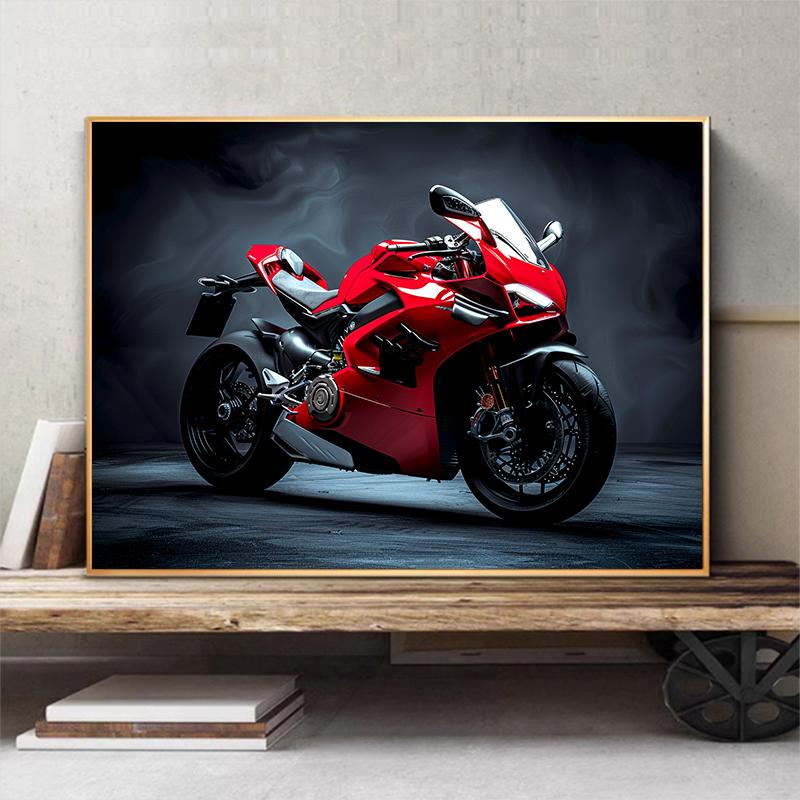 5d DIY Diamant Malerei Kreuzstich rotes Motorrad Diamant Stickerei Mosaik voller Runde Bohrer Home Decor Handwerk