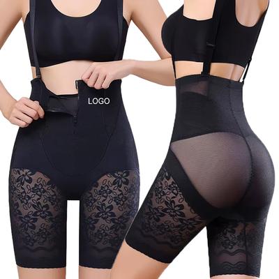 Women Shaping Panties Sexy Lace Body Double Tummy Control Underwear Corset Shapewear Waist Trainer Panties Shaper With Zipper