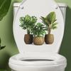 Grüne Pflanze Topf Wandaufkleber PVC Selbstklebend Wasserdicht Raumdekoration Wohnzimmer Dekoration Wanddekor Aufkleber Ein Stück