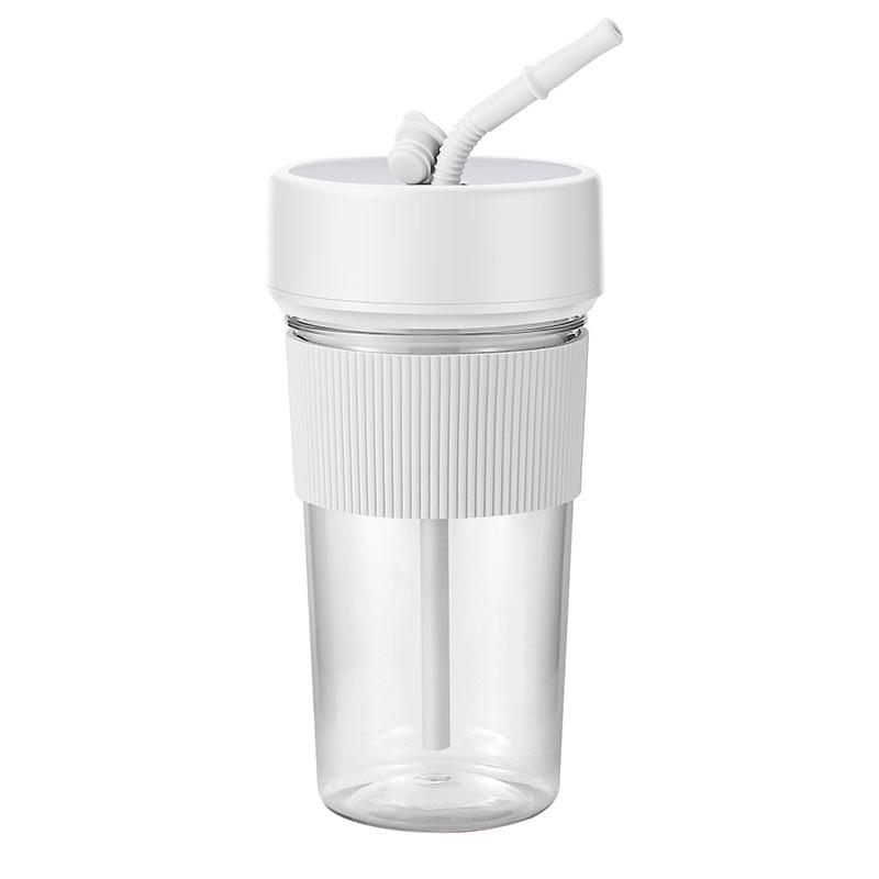 Rechargeable Portable Juicer Cup with Straw, Large Capacity for Fruit & Ice Crushing, Perfect Gift