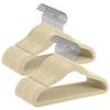 SONGMICSHOME Baby Hangers 50 Pack, Kids Hangers for Closet, 11.8 X 8.1 Inches, Rose Gold 360° Swivel Hooks, Space-Saving