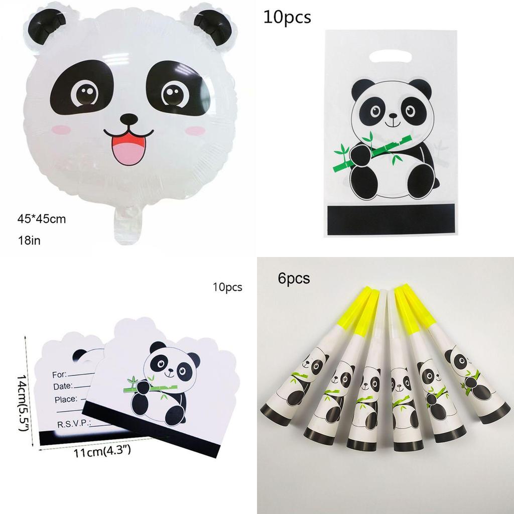 Cheerful Panda Themed Party Supplies Tableware Decor To Brighten Children's Day Events