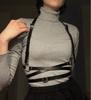 Trendy Dámské Kožené Sexy Spodní Prádlo Bondage Tělesní Postroj Pás Goth Nastavitelná Podprsenka Podvazky Fetišové Oblečení Korzet Popruhy Pásy