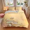 3pcs Charming Chip 'n Dale Acorn Adventure Bedding Set Includes Quilt Cover and Pillowcases, Suitable for All Seasons S009