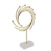 Abstract Sculpture Luxurious Modern Metal Ornament Hand Made Tabletop Decoration for Offices Living Rooms Studies