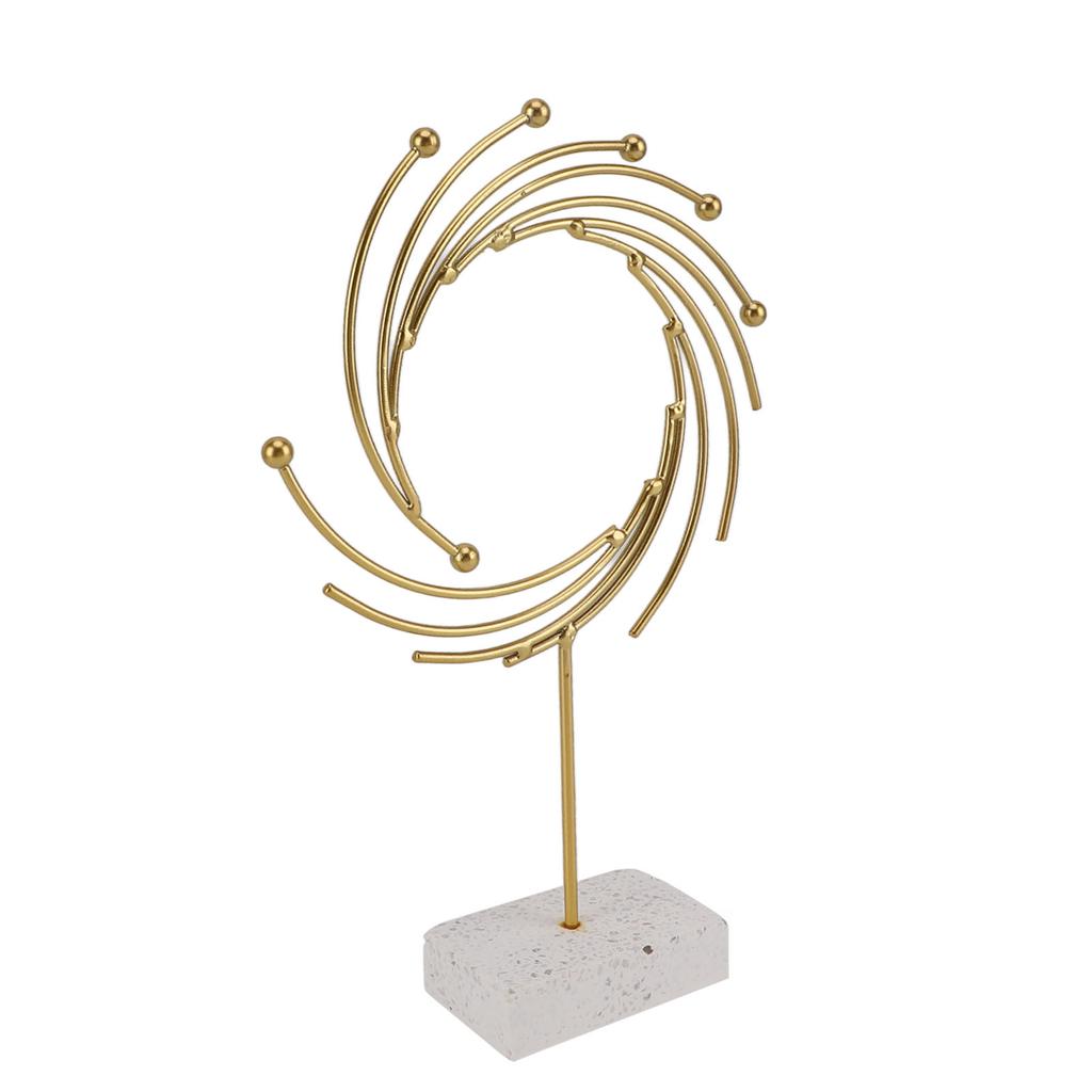 Abstract Sculpture Luxurious Modern Metal Ornament Hand Made Tabletop Decoration for Offices Living Rooms Studies