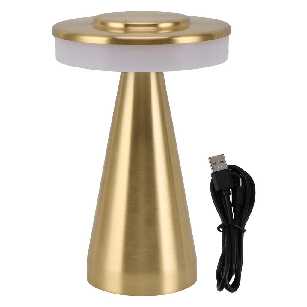 Portable LED Bedside Night Light 3 Color Temperature top Touch control Rechargeable Battery Bedside