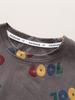 0-5 years old baby clothes casual suit summer new boys full of letters T-shirt denim shorts two-piece set fashion cotton
