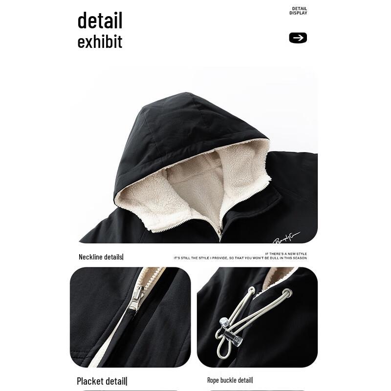 NASA MARVEL Herren Wende-Winterjacke