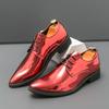 Luxury Fashion New Men's Pointed Mirror Patent Leather Oxford Men Shoes Designer Formal Wedding Prom Dress Shoes for Men