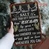 Metal Poster Wall Art, Witch Garden Quote, Rustic Flower Star Decor