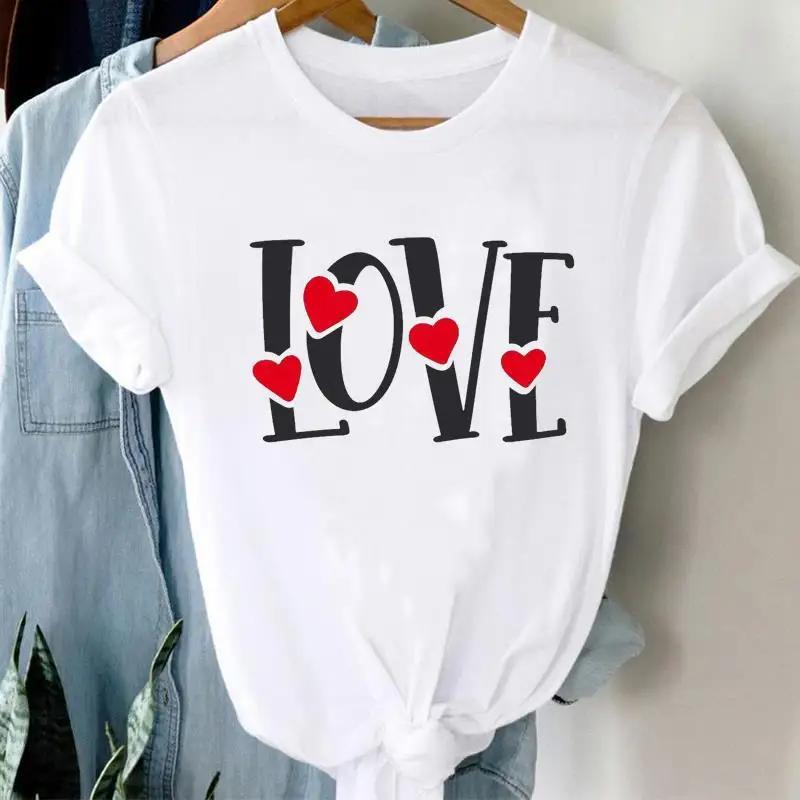 Buchstaben Ins Kleidung Damen Bedruckt Europäischer Ärmel T-Shirt Tops Oversized T-Shirt Damen Kleidung