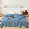 Summer 3D Waffle Plaid Pure Cotton Bed Blanket Throw Thin Quilt Knitted Bedspread Home Hotel Coverlets Sofa Cover Throw Blankets