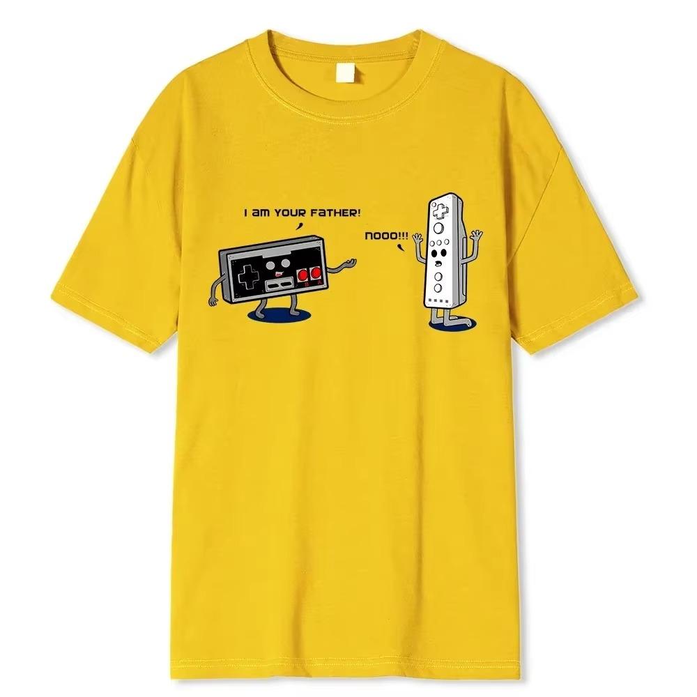 Funny Vintage Printed T-Shirt For Men Women I Am Your Father Cotton T Shirt 80s 90s Magnetic Tape MP3 Print Tshirt Clothing