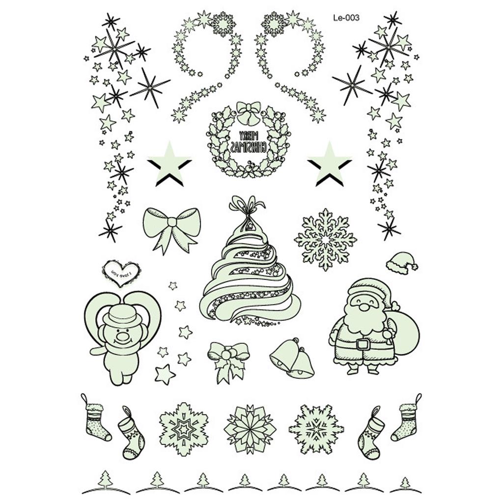 New Luminous Sticker Christmas Sticker waterproof environ