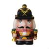 62KD Decorative Nutcrackers Figure Coin Banks Resins Christmas Figurine for Saving and Seasonal Cheer