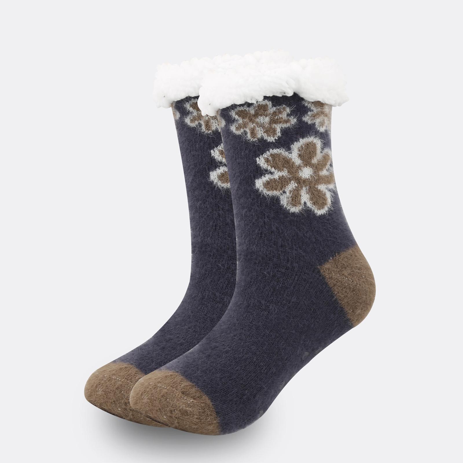 

Женские бархатные утолщенные рождественские носки для пола, Взрослые носки, Домашние носки для сна, Гольфы, Носки для пола, Чехлы One Size