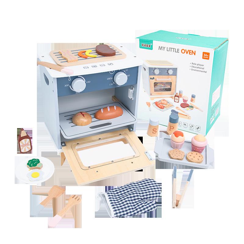 

Многофункциональная деревянная кухонная игрушка: Пазл для малышей «Духовка и десерт»