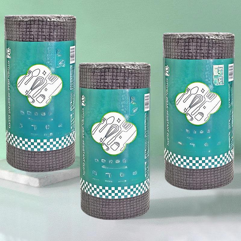 

Кухонна зносостійка ганчірка, порвана вручну, замість сталевої кульки, щітка для горщика, ганчірка для миття посуду, побутова одноразова ганчірка для ледачих Type 20*20 #C1BAS#