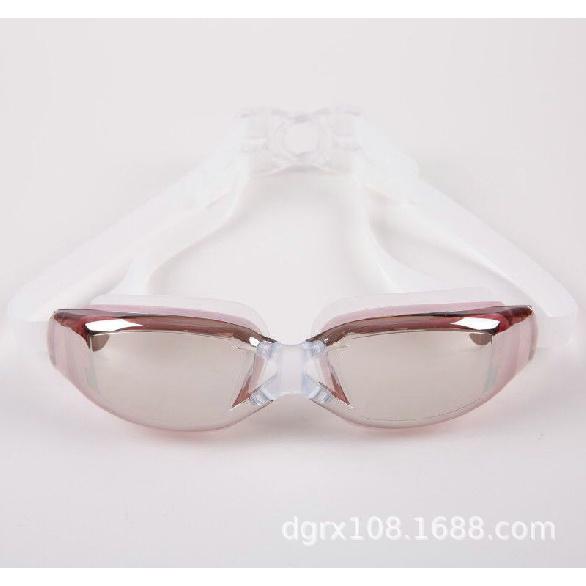 New swimming goggles and swimming equipment  Electroplated prescription swimming goggles for adults, waterproof and anti-fog silicone swim glasses