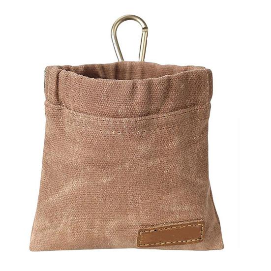

Dog Treat Pouch Snap Closure Pet Treat Bag Canvas Portable Dog Treat Bag with Carabiner for Outdoor Walk Pet Training кавовий