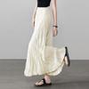 Gonna da donna estiva 2025 stile college plissettata a trapezio midi