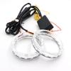 Angel Eyes Multi-Color RGB LED Halo Rings Lights Dynamic Sequential Flowing Turn Signal Running Lamp For Headlight