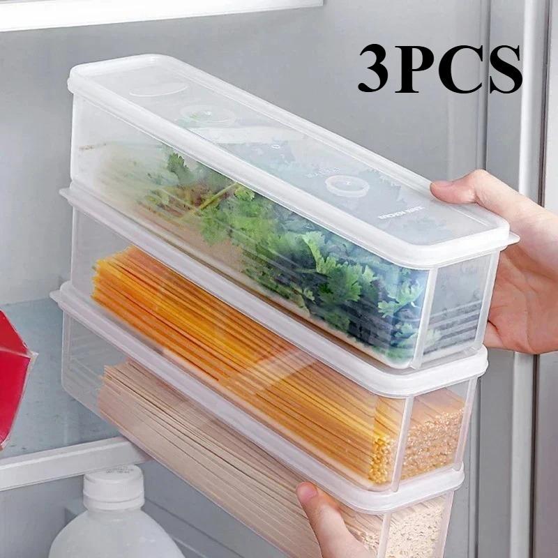 Transparent Airtight Food Storage Boxes: Small Refrigerator Preservation Containers – Fresh-Keeping Organizer Artifact!